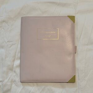 Pink Planner with Gold Accents